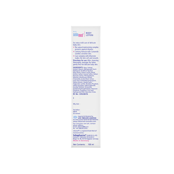 Sebamed Baby Body Lotion|pH 5.5|Vegan|100 ml