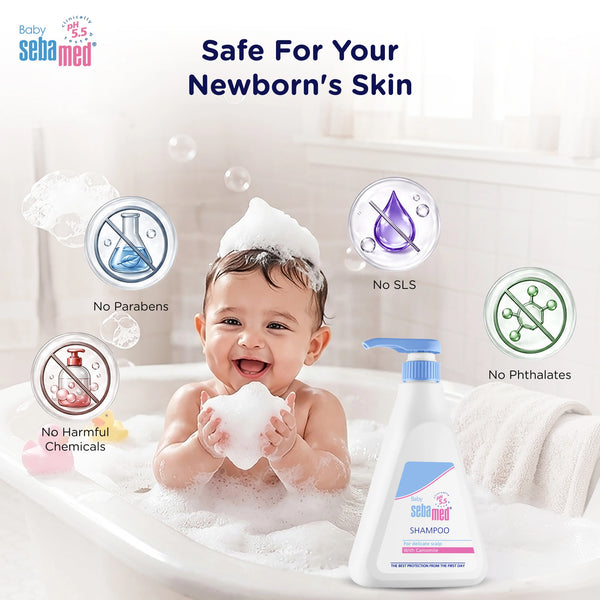 Sebamed Baby Shampoo|pH 5.5| Soap Free| No Tears | 500 ml