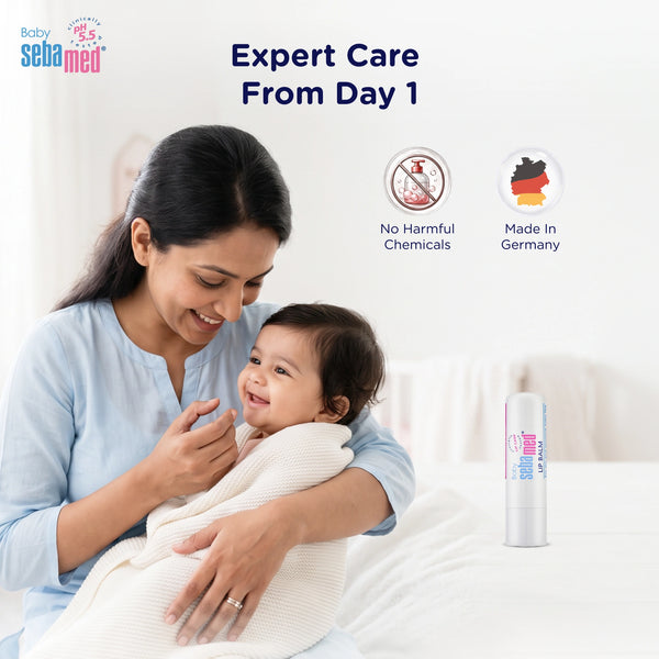 Sebamed Baby Lip Balm|With Shea butter, Jojoba Oil & Beeswax|4.8 gm