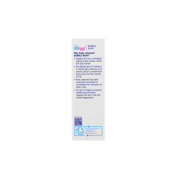 Sebamed Baby Bubble Bath|pH 5.5|With Chamomile|Soap Free|No Tears|200 ml