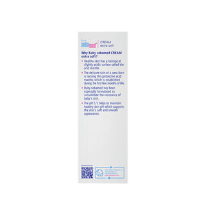 Sebamed Baby Cream Extra Soft|pH 5.5|Ideal for Dry Skin|200 ml