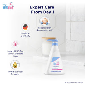 Sebamed Baby Shampoo|pH 5.5| Soap Free| No Tears | 500 ml