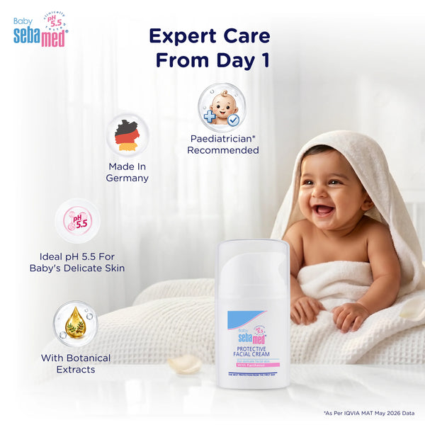 Sebamed Baby Protective Facial Cream|pH 5.5|Baby Face Cream|50ml