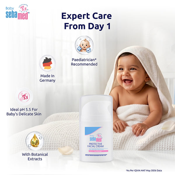 Sebamed Baby Protective Facial Cream|pH 5.5|Baby Face Cream|50ml