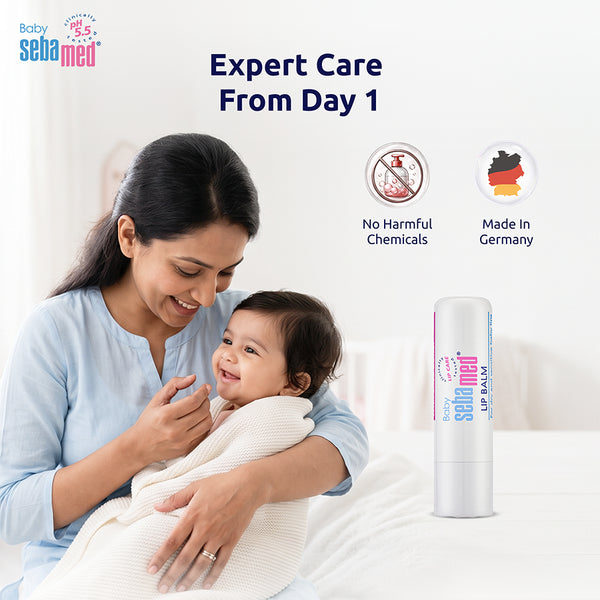 Sebamed Baby Lip Balm|With Shea butter, Jojoba Oil & Beeswax|4.8 gm