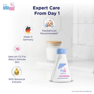 Sebamed Baby Shampoo|pH 5.5| Soap Free| No Tears | 150 ml