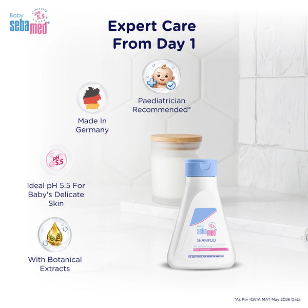 Sebamed Baby Shampoo|pH 5.5| Soap Free| No Tears | 150 ml