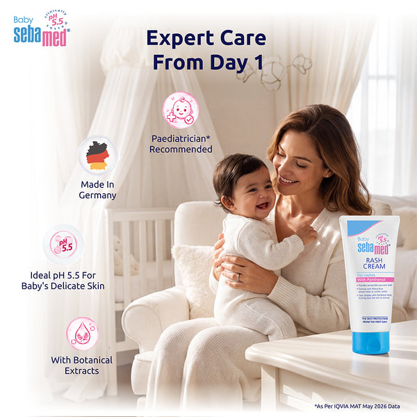 Sebamed Baby Rash Cream|pH 5.5|Ideal for Diaper Rashes|100 ml