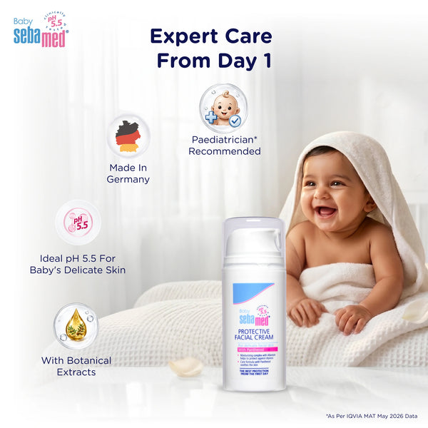 Sebamed Baby Protective Facial Cream|pH 5.5|Baby Face Cream|100ml