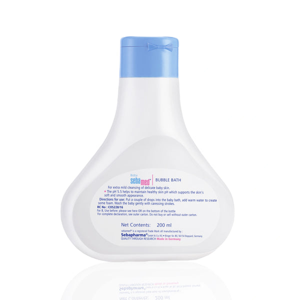Sebamed Baby Bubble Bath|pH 5.5|With Chamomile|Soap Free|No Tears|200 ml