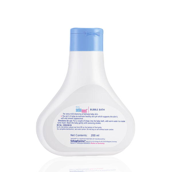 Sebamed Baby Bubble Bath|pH 5.5|With Chamomile|Soap Free|No Tears|200 ml