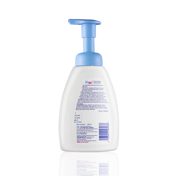 Sebamed Baby Face & Body Wash Foam|pH 5.5|Ideal for face & body cleansing|400 ml