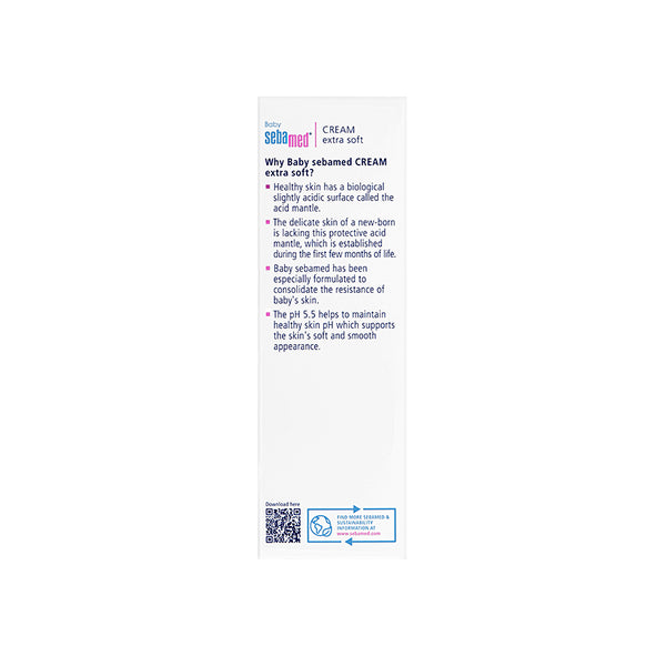 Sebamed Baby Cream Extra Soft|pH 5.5|Ideal for Dry Skin|200 ml