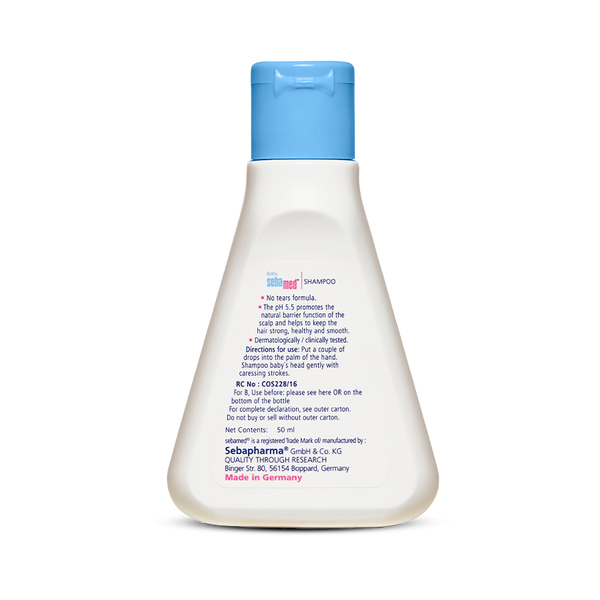 Sebamed Baby Shampoo|pH 5.5| Soap Free| No Tears | 50 ml