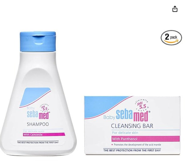 Sebamed Baby Travel kit | Perfect Moments Travel Pack | pH 5.5 | Travel Essentials | Free Pouch